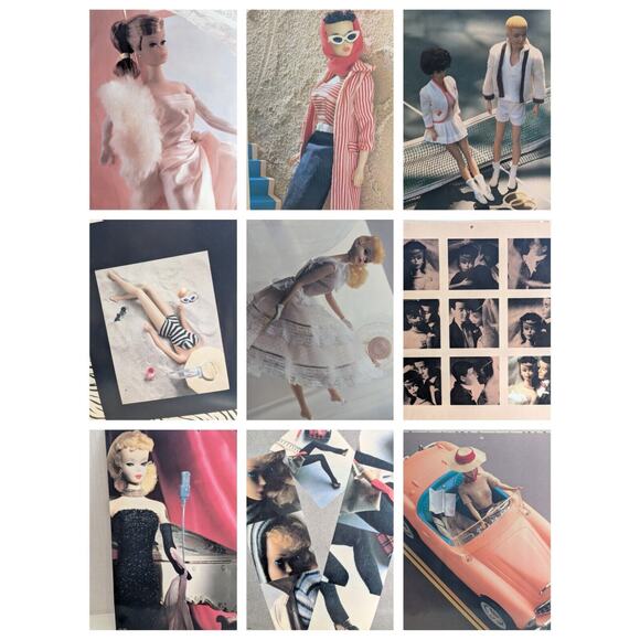 Vintage 1959 Barbie Fashion Calendar 1989 & 1990 Nostalgic Barbie Postcard Book - Picture 3 of 16